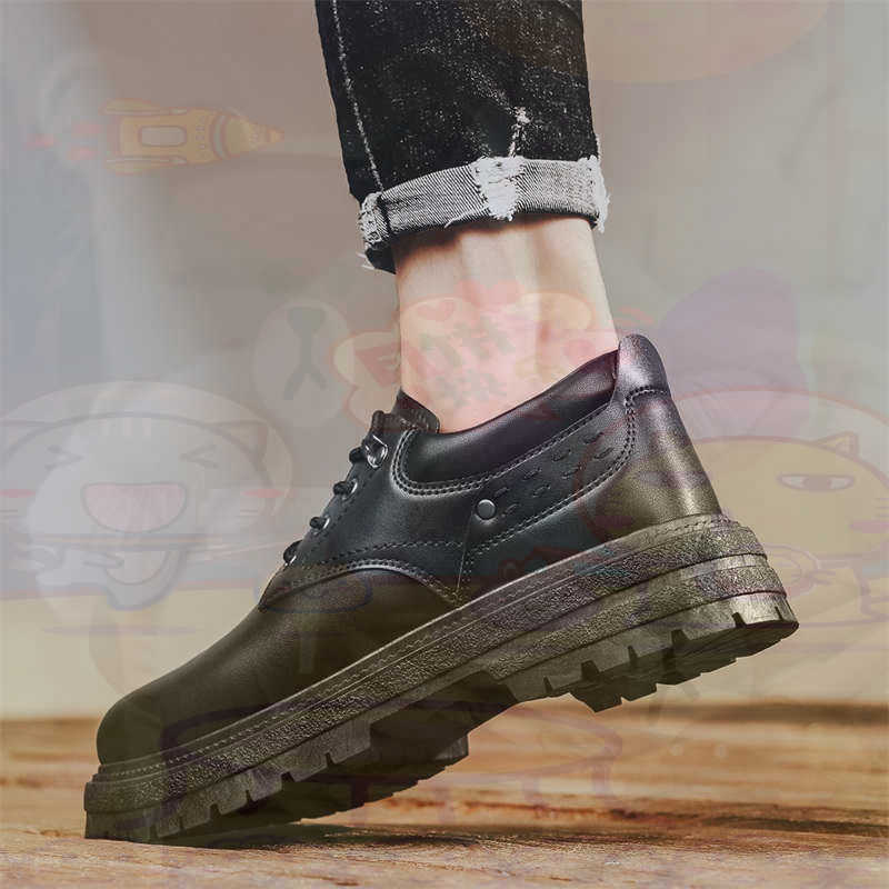 Dark Natural Leather Fashion T - Formal Men Daily Wear Footwear recension och pris