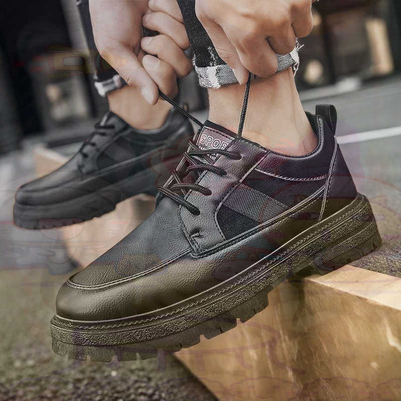 Dark Natural Leather Fashion T - Formal Men Daily Wear Footwear recension och pris