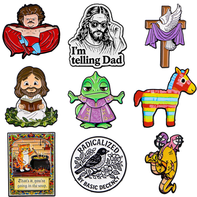 Enamel Pins Animal English Quo - Tuxedo Lapel Pin recension och pris