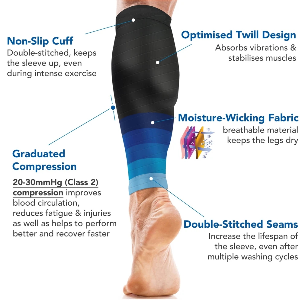 1Pair Calf Compression Sleeve  - Sock Garter Men recension och pris
